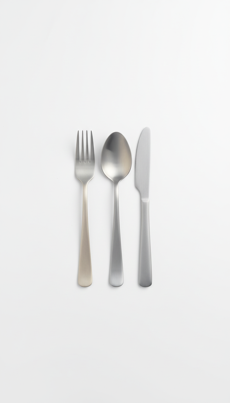Brushed Metal Utensil Trio