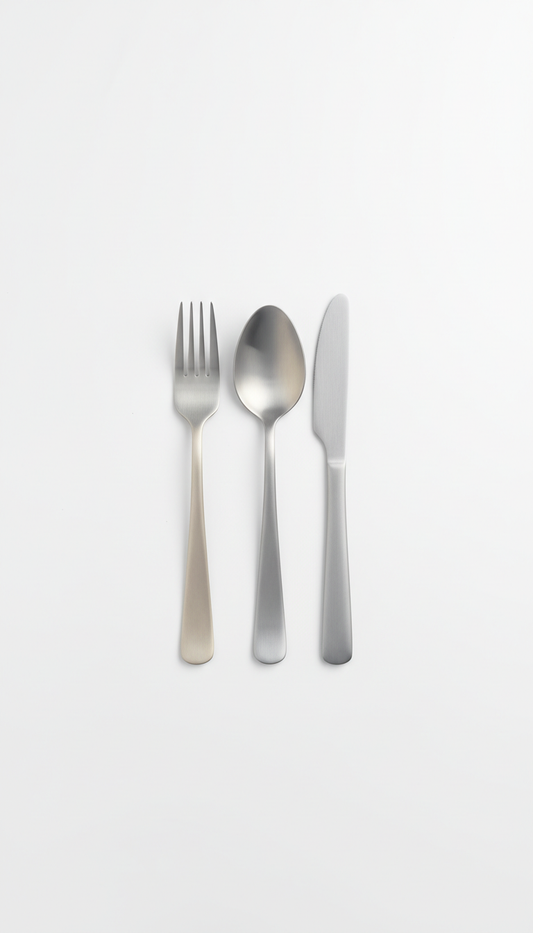 Brushed Metal Utensil Trio