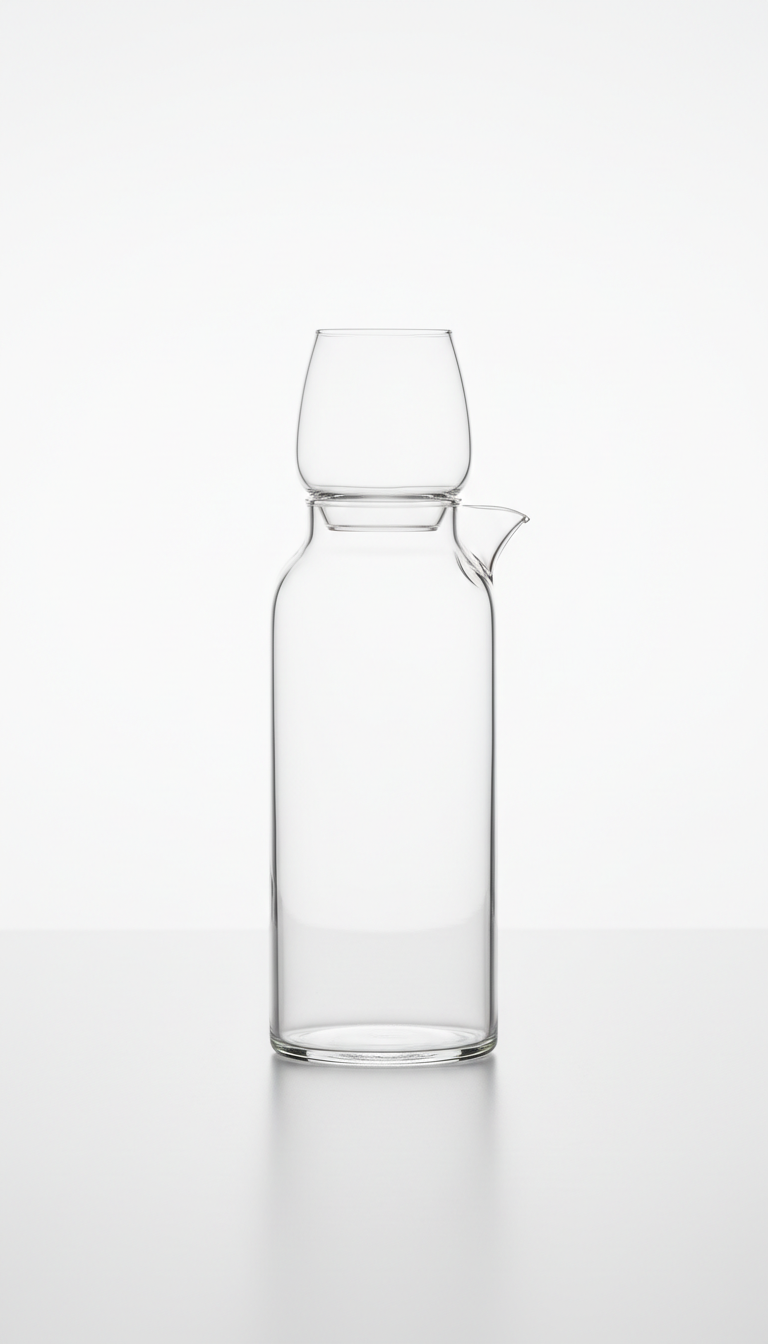 Glass Carafe and Tumbler Set